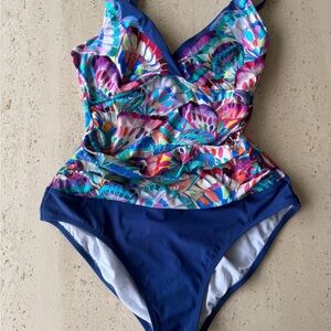 Colorful One Piece Swimsuit
